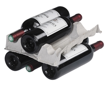 Calage 6 bouteilles de vin Bordeaux - repose col double face